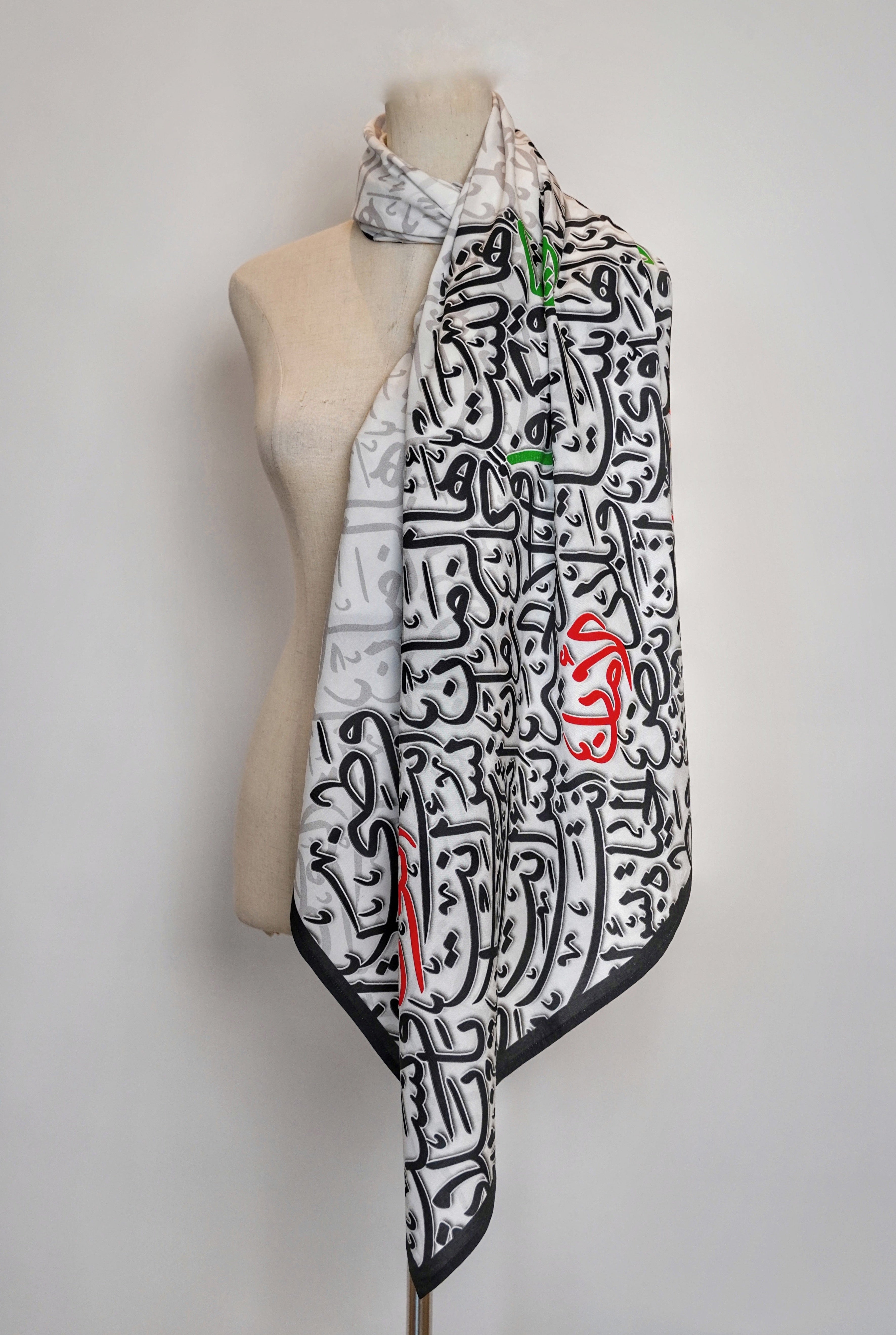 Calligraphy ND Scarf - Square