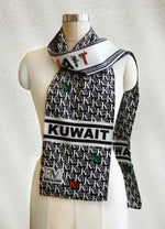 Load image into Gallery viewer, Kuwait Monogram Scarf - Unisex
