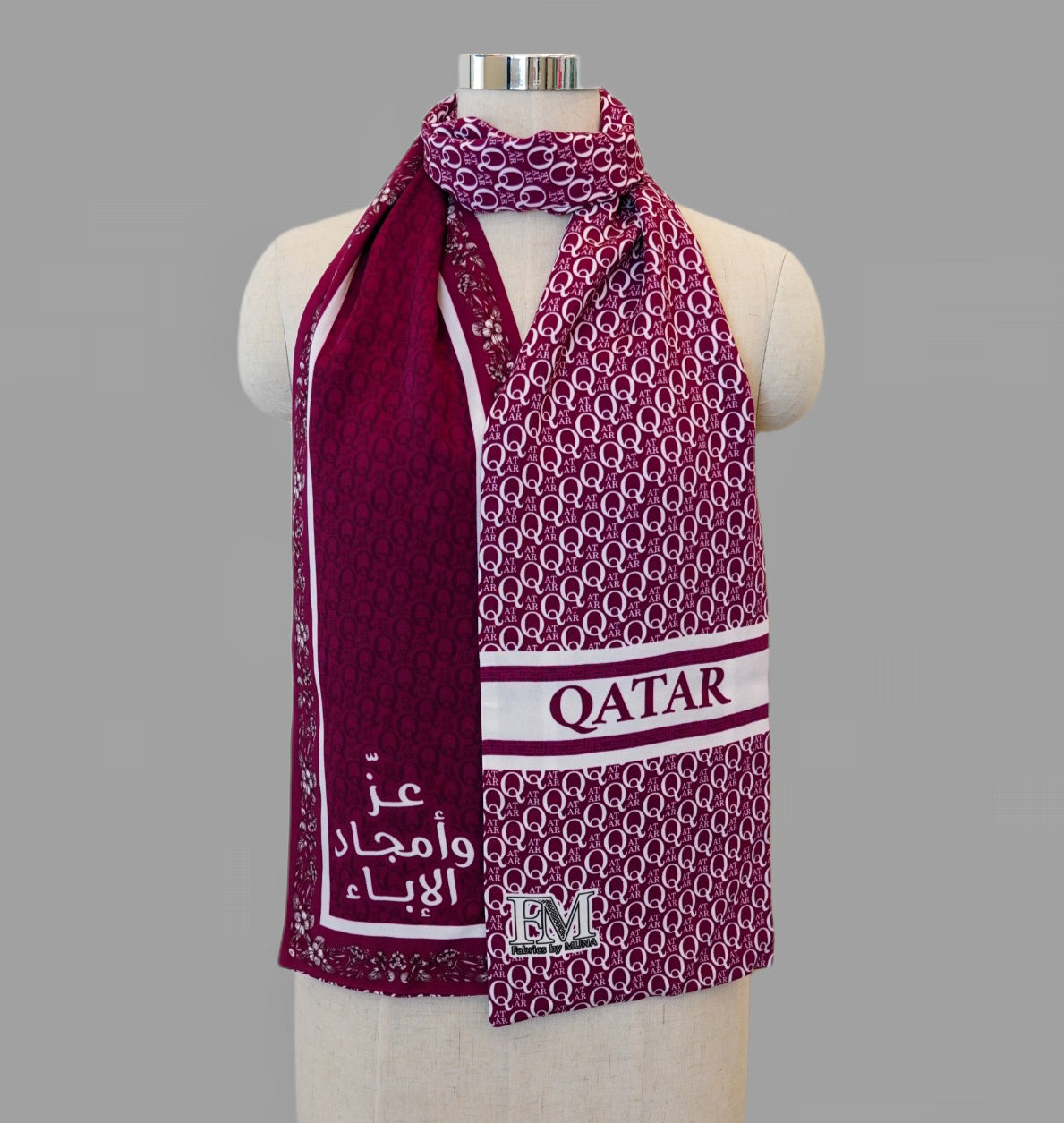 Qatar Monogram Scarf - Unisex