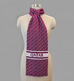 Load image into Gallery viewer, Qatar Monogram Scarf - Unisex
